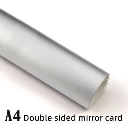 25 Folhas A4 Tamanho 300Gsm Dupla Face Metálica Cardstock Espelho Papel Cartão Para Arte Artesanato Cartão - Image 1