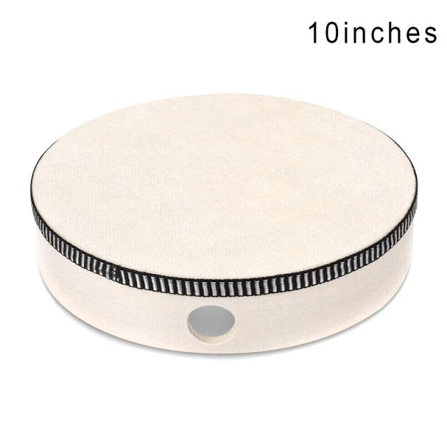 Tambor de Mão de Madeira Portátil: Instrumento de Percussão de 4 a 10 Polegadas para Crianças - Brinquedo Musical Ideal para Aniversários