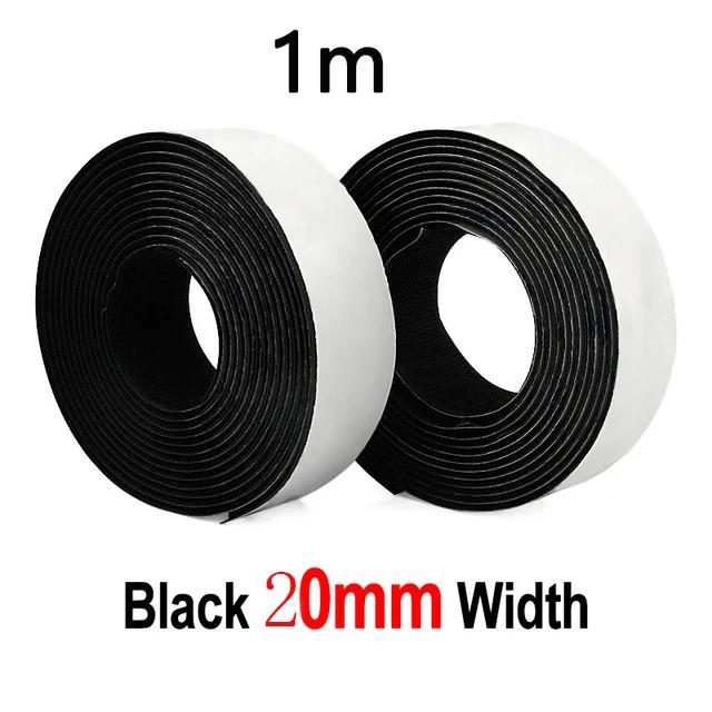 Gancho autoadesivo forte e fita de prendedor de laço adesivo de fita mágica de náilon com cola para diy 20mm 2 metro - Image 1