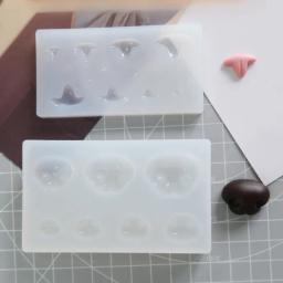 Gato/cachorro simulado nariz molde de silicone resina argila diy triângulo nariz lã feltro poke legarfield gato nariz acessórios molde - Image 1