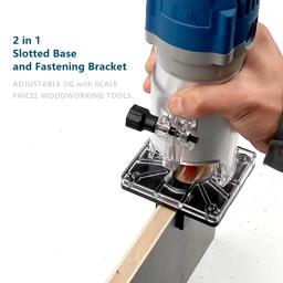 Madeira Milling Base e Fixação Suporte, Corte e Cortador, Bakelite Slotting, Guia Locator, 2 em 1 - Image 5