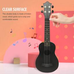 Ukulele de quatro cordas para iniciantes, guitarra infantil, criança brincando, Carbon Fiber Musical - Image 4