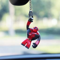 Batman superman homem-aranha homem de ferro personalidade figura espelho retrovisor do carro ornamento criativo boneca modelo ornamento decoração do carro - Image 5