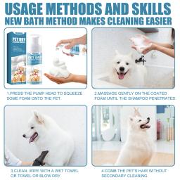 60ml desodorante shampoo água-livre pequenos animais coelho gel de chuveiro sem lavagem gel desodorante aliviar itchiness suprimentos para animais de estimação - Image 3