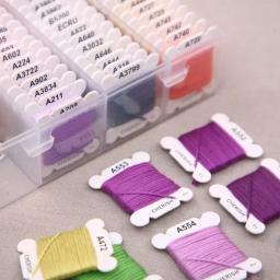 Linha de bordado para máquina de costura, fio para bricolage, uso para Hilos Para Bordar Box, 120 cores, 80 cores - Image 2