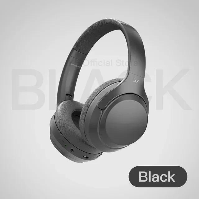 Auscultadores sem fios Bluetooth, auriculares com fio, cancelamento de ruído, fone de ouvido Hi Fi Gaming, chamada ENC, 100 horas Playtime, Pro Over, IKF-T1 - Image 1
