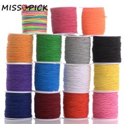 100m/rolo 1mm cabos elásticos pulseira trançada corda de náilon fios decorativos feitos à mão para fazer jóias diy pulseira suprimentos - Image 1