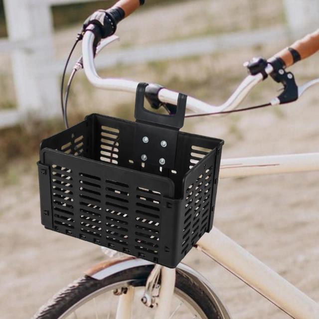 Cesta Dobrável Pesada para Bicicleta com Armazenamento para Cão e Bagagem Pet