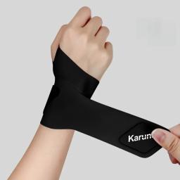 Protetor de pulso esportivo de elastano fixo, tendinite de entorse de pulso com fita fixadora, cinta de articulação ultrafina, envoltório esportivo fitness - Image 1