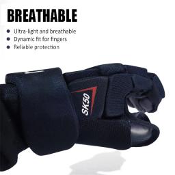 Luvas de hóquei duráveis e leves, equipamento de proteção para lacrosse, ajuste perfeito para jovens, júnior, sênior - Image 2
