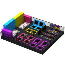 Trampolim interior para crianças e adolescentes, Shopping Mall, Gym jumping Bed - Image 5