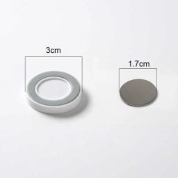 Magnético Anti-Lost Wall Mount Gancho, Frigorífico Adesivo, Chave de Controle Remoto, Suporte De Armazenamento, Organizador Gancho, Home Decor, 1 Pc, 6Pcs - Image 6