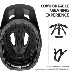 Capacete de bicicleta leve com viseira ajustável, capacete MTB para adultos e adolescentes, equipamento de proteção para montanha - Image 2