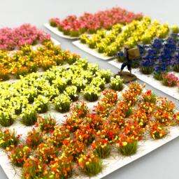 Flores Grama Clusters Modelo Em Miniatura, DIY Material De Construção, Mesa De Areia, Cena Do Jardim, Materiais De Layout, Kits De Diorama, 32Pcs por Caixa - Image 5