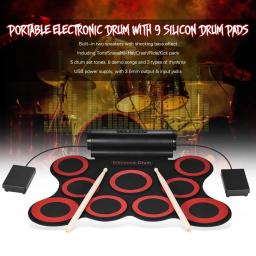 Almofada de percussão conjunto de bateria musical bateria eletrônica de instrumento de tambor eletrônico midi amplificador estrumentos musicais - Image 1