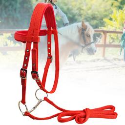 Cavalo Halter com Nylon Halters Macio Ajustável Inverno Garganta Snap Competição Velo Sports Hore Equitação Equipamento - Image 2