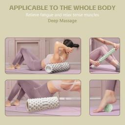 Rolo de massagem muscular de espuma, densidade, rolo de espuma para costas, alívio da dor nas costas, pernas musculares, braços, recuperação, yoga, fitness, treinamento - Image 5