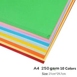 Papelão Colorido para Scrapbooking, A4, 250GSM, Papel Artesanal Colorido, Papel Cardstock Brilhante, Fazendo Papelão, 25 Folhas - Image 5