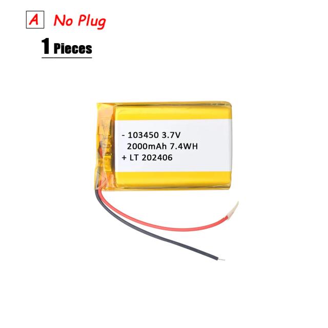 Bateria Lipo de Polímero de Lítio 3.7V para Umidificadores, GPS, Localizadores Inteligentes e Alto-Falantes Bluetooth