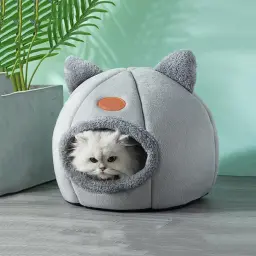 Prova quente e fria Pet Bed, Cat Cave, Home Nest, Cat House, Suprimentos, Inverno - Image 1