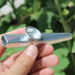 Metal Kazoos Instrumentos Musicais, Flautas De Boca De Diafragma, Bom Companheiro Para Guitarra, 2Pcs - Image 2