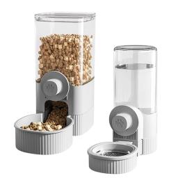 Tigela comida automática para animais estimação, tigela água para cães, gaiola suspensa, dispensador água - Image 2