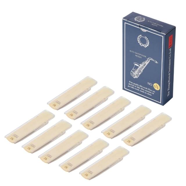 Palhetas para Saxofone Eb Alto em Durezas Variadas: 1.0 a 3.5 com Acesso a Resiliência e Desempenho Superior
