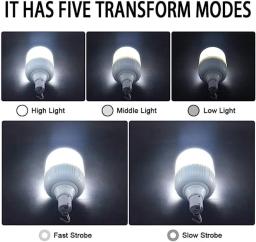 USB recarregável LED luzes de emergência, lanternas portáteis ao ar livre, lâmpada de emergência, bulbo, bateria, churrasco, camping, casa - Image 2