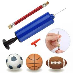 Bomba de ar manual para basquetebol, futebol, voleibol, yoga, com 7 agulhas e 1 bico, w2g4 - Image 1