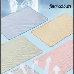 Tapete de resfriamento lavável para pet, seda de gelo, cão e gato respirável dormindo pad, sofá-cama durável, 6 tamanhos, suprimentos de verão - Image 6