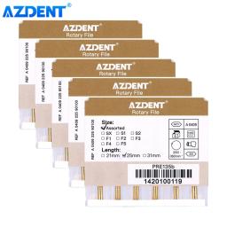 Arquivo Dental Endodontic Gold Large Taper, Arquivos Rotativos NITI AZDENT, Uso do Motor, Ferramentas de Odontologia, 25mm, 6Pcs por Caixa, 5 Caixas - Image 1