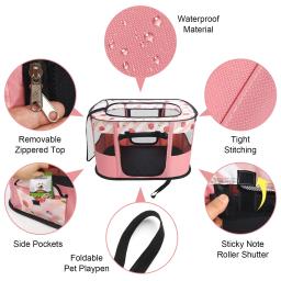 Portable Foldable Pet Playpen, Sala de entrega para cão e gato, Pet Birthing Center, Crates Kennel, exterior e interior, Viagem e Camping - Image 6