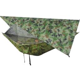 Rede de acampamento ao ar livre portátil 1-2 pessoa ir balanço com mosquiteiro pendurado cama ultraleve turista dormir rede - Image 4