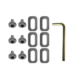 Kit de Parafuso de Grampo Pedal para Road Bike, Grampos de Pedal de Ciclismo 6x M5 Parafusos Keo Bike Repair - Image 1