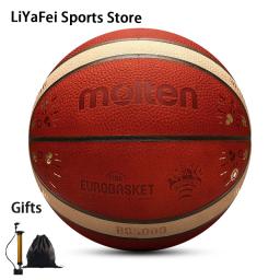 Bolas de basquete de couro macio para homens, jogo oficial de treinamento, basquete padrão, exterior e interior, BG5000, tamanho fundido 7 - Image 1