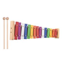 Glockenspiel Xilofone com Base De Madeira, Barras De Alumínio Coloridas, Instrumento Musical Educativo, Presente De Percussão, 15 Notas - Image 4