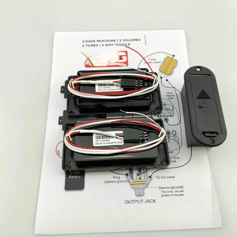 Captadores de guitarra elétrica ativo humbucker de captação de bateria ativa 9v fonte de alimentação - Image 1