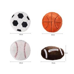1pc macio de pelúcia sofá almofada almofadas de esportes almofada para sala de estar decoração de casa criativa basquete futebol-em forma de presentes almofada - Image 6