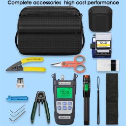 COMPTYCO-FTTH Kit de ferramentas de fibra óptica com fibra, fibra óptica, fibra óptica Power Meter, 10mW Visual Fault Locator, AUA-6S - Image 6