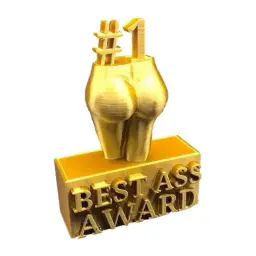 A estatueta do Oscar Prêmio de Melhor Traseiro Criativo Melhor Troféu de Traseiro Troféu Dourado Ornamento Artesanato em Resina Prêmio Presente Decoração de Casa - Image 1