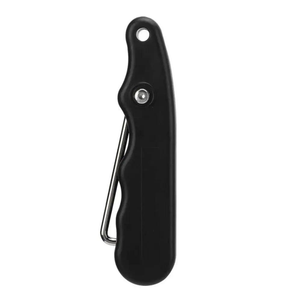 Dobrável figura preta rolo com gancho estendido, Skate Lace Tightener, Ice Hockey Extrator, prático - Image 1