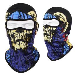 Crânio masculino balaclava máscara de esqui ciclismo bonés snowboard capa facial motocicleta capacete da bicicleta capuz bandana cachecol respirável à prova vento - Image 2