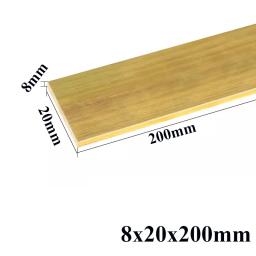 H59 Latão Flat Bar Plate Strip, Comprimento 250mm, 200mm, espessura 20mm, 15mm, 10mm, 6mm, 5mm, 3mm, sólidos de cobre puros, Material da placa do metal - Image 2