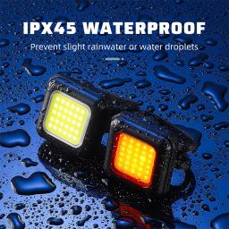 West biking luz traseira dianteira da bicicleta ipx45 à prova dwaterproof água led carregamento ciclismo lanterna traseira led luz de advertência segurança da bicicleta - Image 4