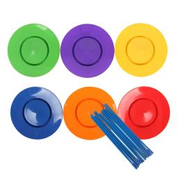 6 Set Malabarismo Sticks Performance Props Crianças indoor e outdoor Jogos - Image 4