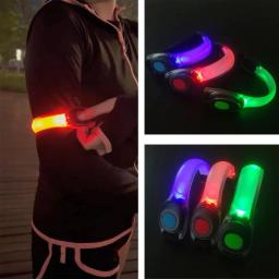 LED Light Up Armband para esportes ao ar livre, braçadeira intermitente, faixa de segurança luminosa, ajustável, caminhada noturna, corrida, equitação Brilho Arm Strap - Image 2