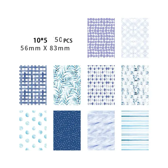 Bloco de Papel com 60 Folhas de Padrões Abstratos para Scrapbooking e Artesanato em Origami