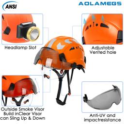 CE construção capacete de segurança com viseira, construído em óculos, adesivos reflexivos para engenheiro ABS ANSI trabalho industrial, chapéu de segurança - Image 3