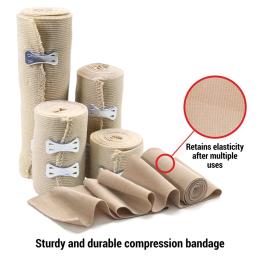 Bandagens de compressão com fecho de clipe |   Envoltórios elásticos para pés, tornozelo, joelho, pernas, braço e corpo, entorses musculares, lesões esportivas - Image 5