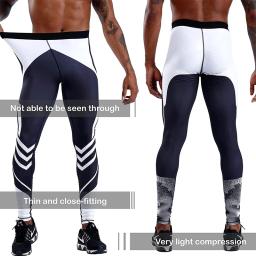 Calça de Compressão Masculina, Roupa Esportiva, Leggings de Treino, Ginásio, Calças Skinny, Calças Esportivas, Calças Justas de Corrida - Image 2